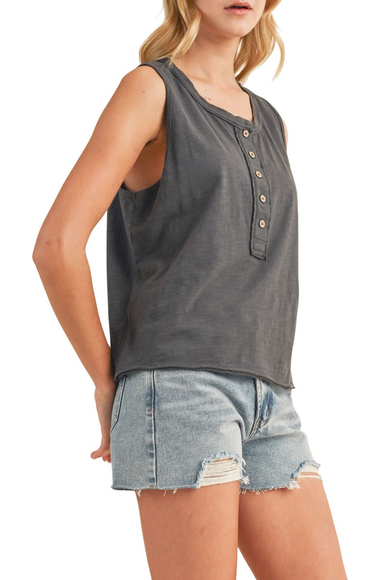 WISHLIST Button Henley Tank Top, Alternate, color, 
