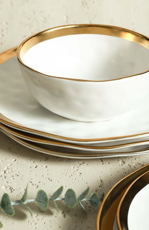 Stone Lain Florian Porcelain 16-piece Dinnerware Set In Multi