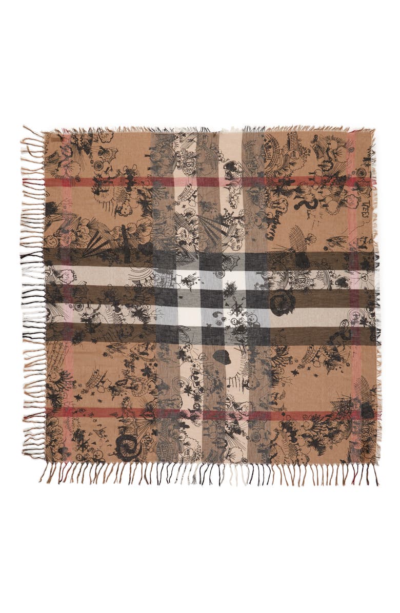 Burberry , Alternate, color, Camel Check/ Black