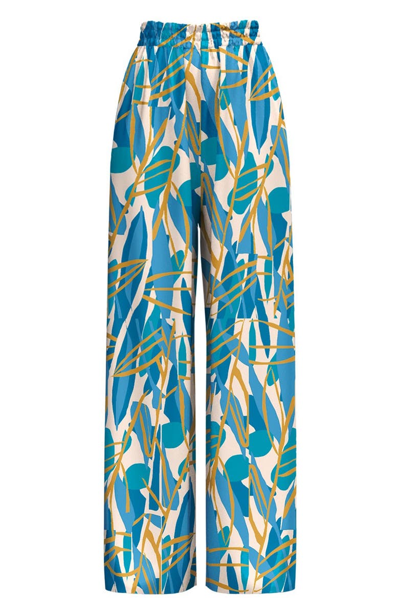 DIARRABLU Leer Blossom Print Palazzo Pants, Alternate, color, 