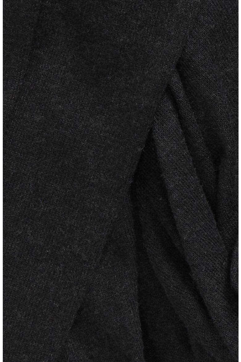 Transitional Knit Travel Wrap, Alternate, color, BLACK ROCK HEATHER