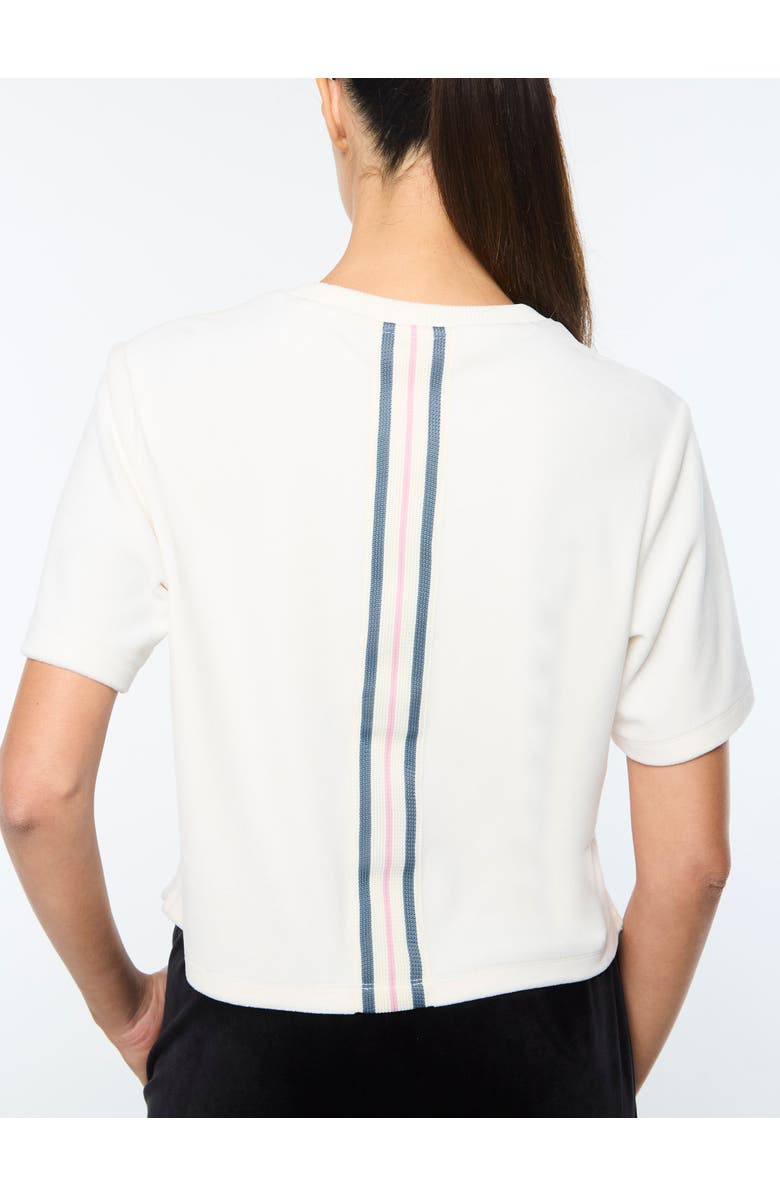 Sergio Tacchini Adele Velour T-Shirt, Alternate, color, Gardenia