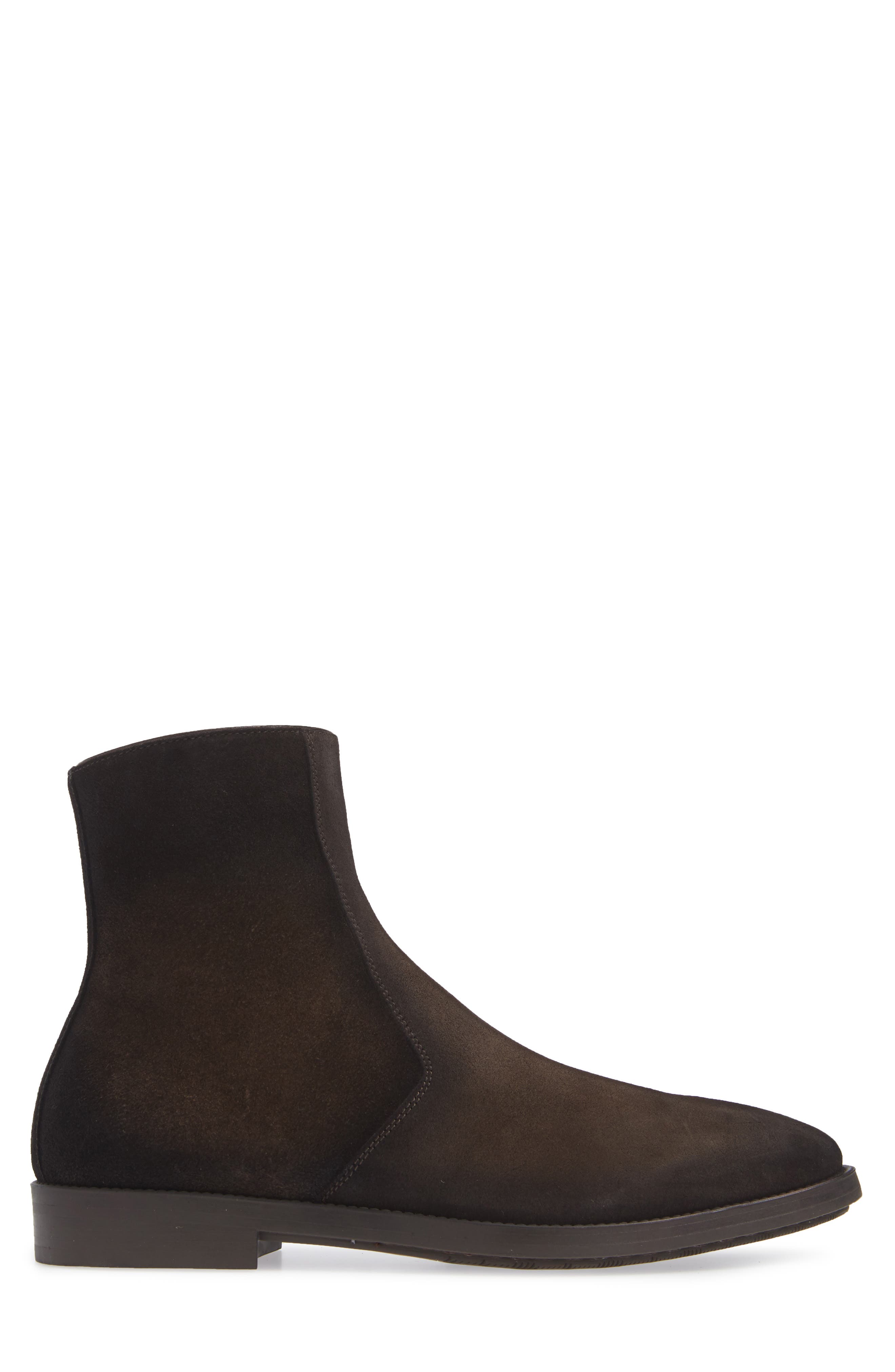 Rosemont Zip Boot, Alternate, color, BROWN SUEDE/ LEATHER