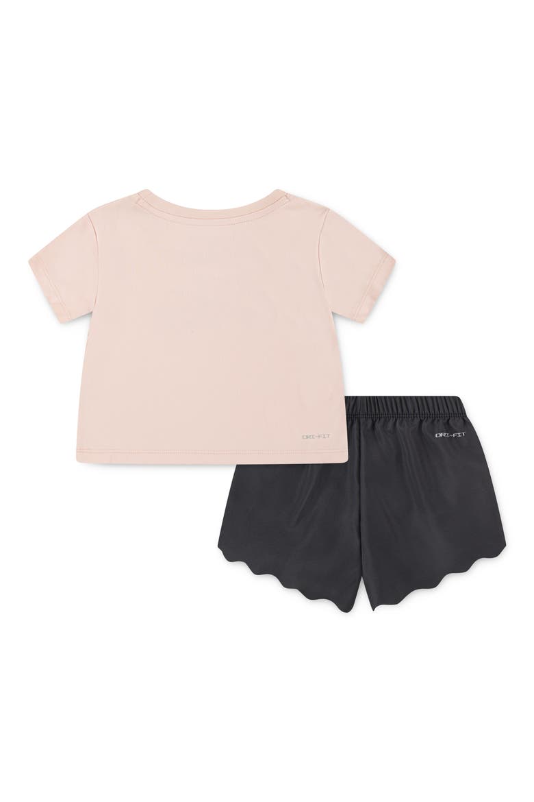Kids' Just Do It T-Shirt & Shorts Set, Alternate, color, DARK SMOKE GREY