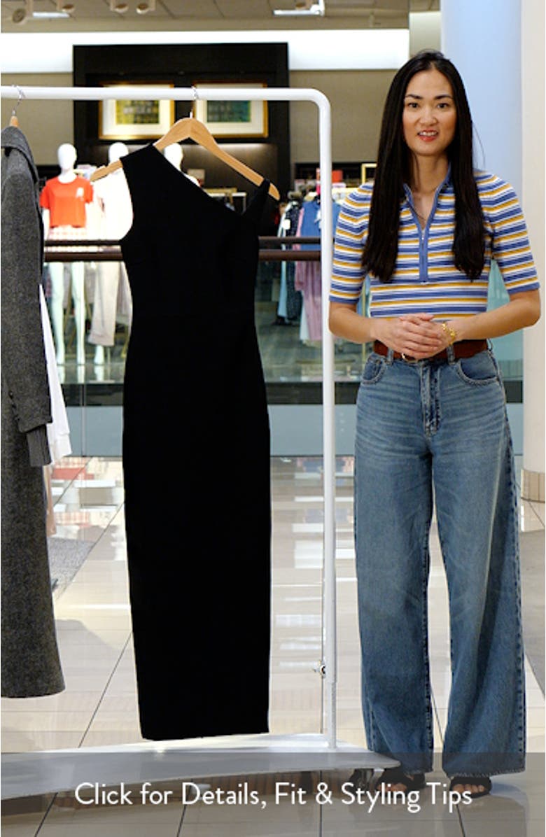 Hudson One-Shoulder Body-Con Dress, sales video thumbnail