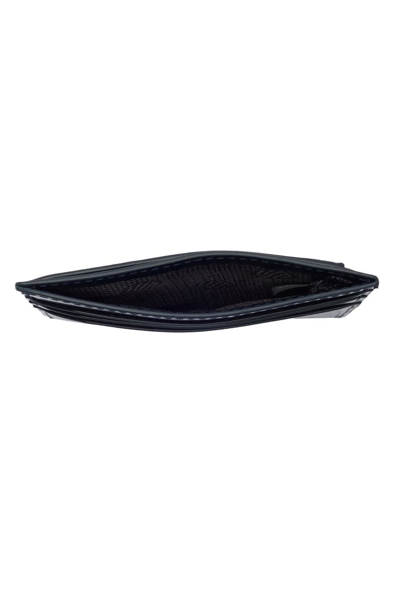 Brushoff Leather Card Wallet, Alternate, color, NAVY