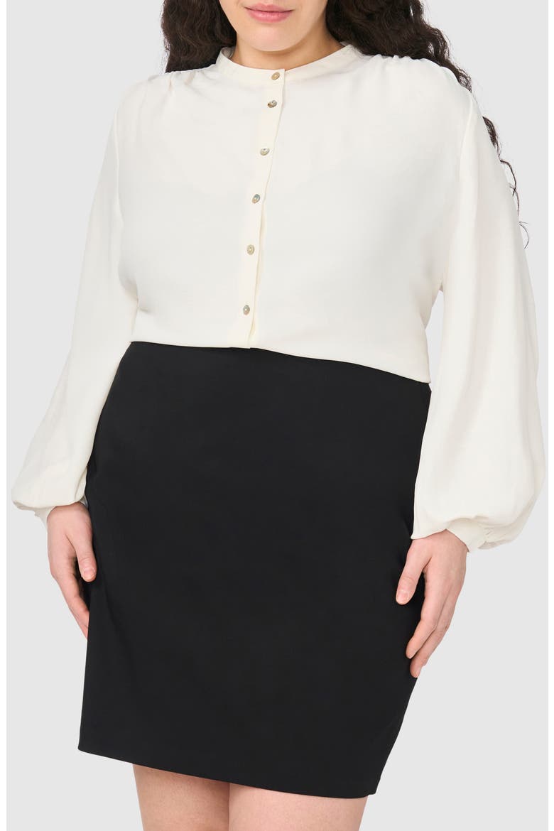 Woven Button-Up Shirt, Main, color, NEW IVORY