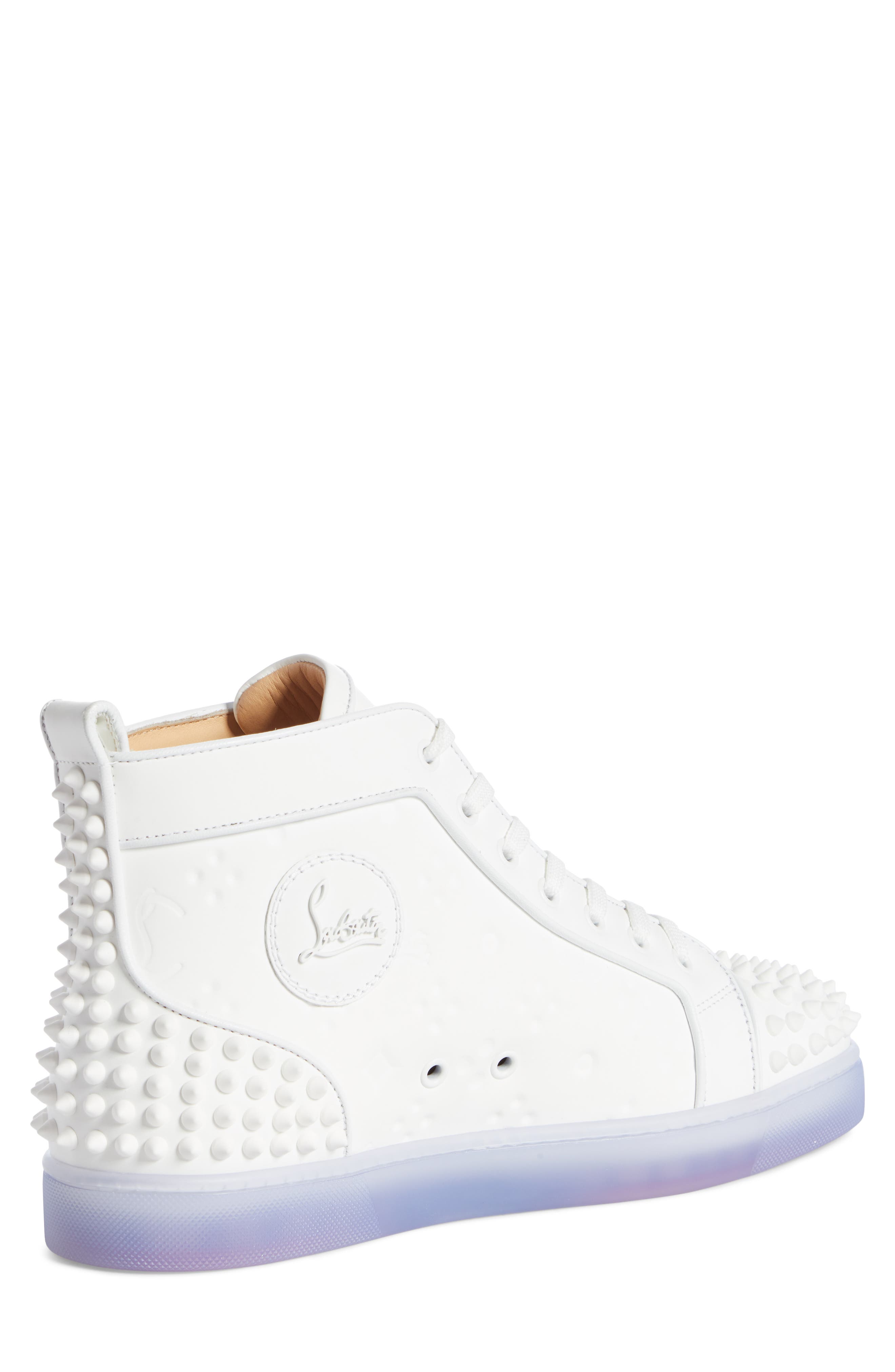 Christian Louboutin Lou Spikes 2 Sneaker, Alternate, color, 