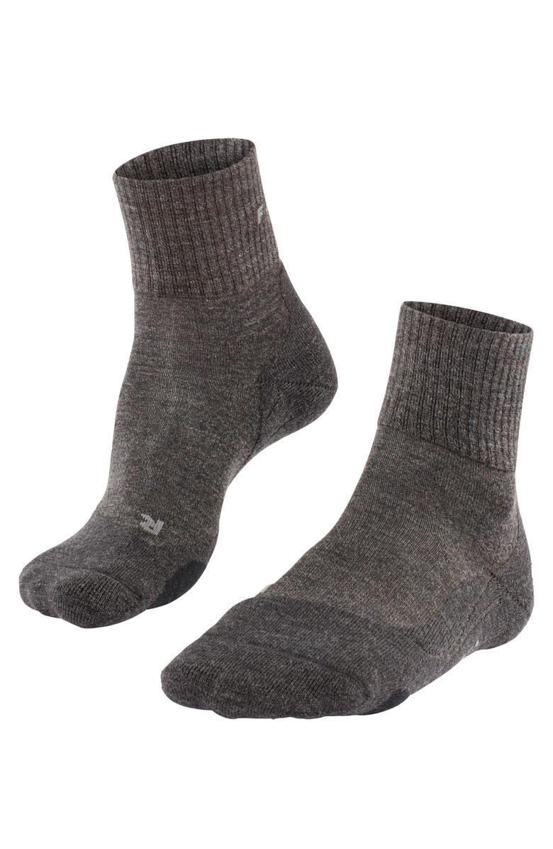 Falke TK2 Explore Wool Short Hiking Socks, Main, color, Smog