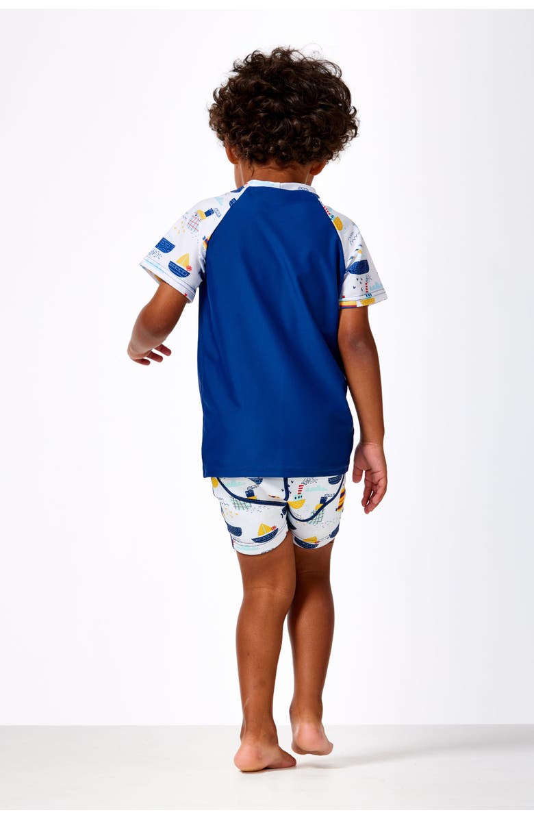 Splash About Kids Short Sleeve Rashguard, Alternate, color, Tug Boat's