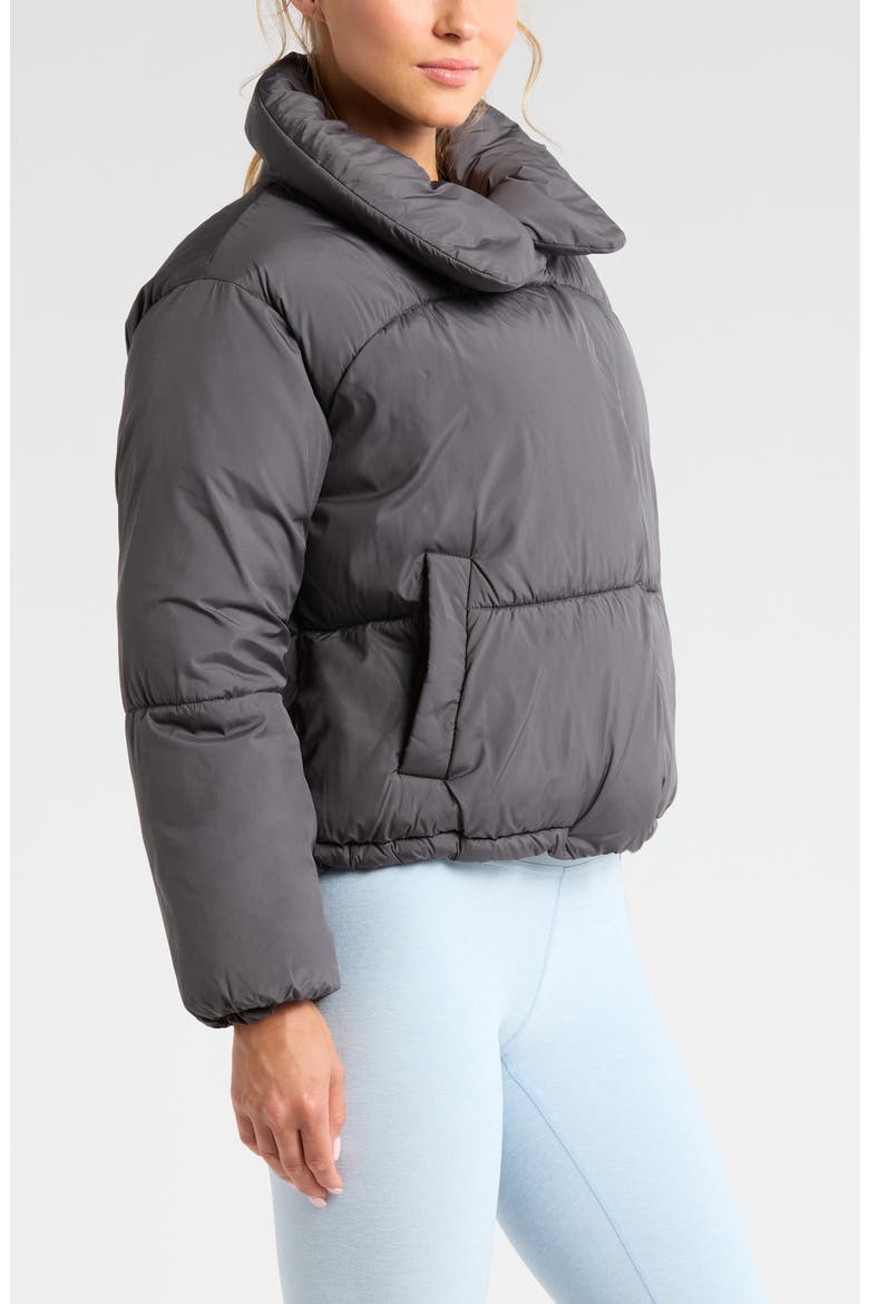 Cozy Cocoon Puffer Jacket, Alternate, color, GREY FORGED