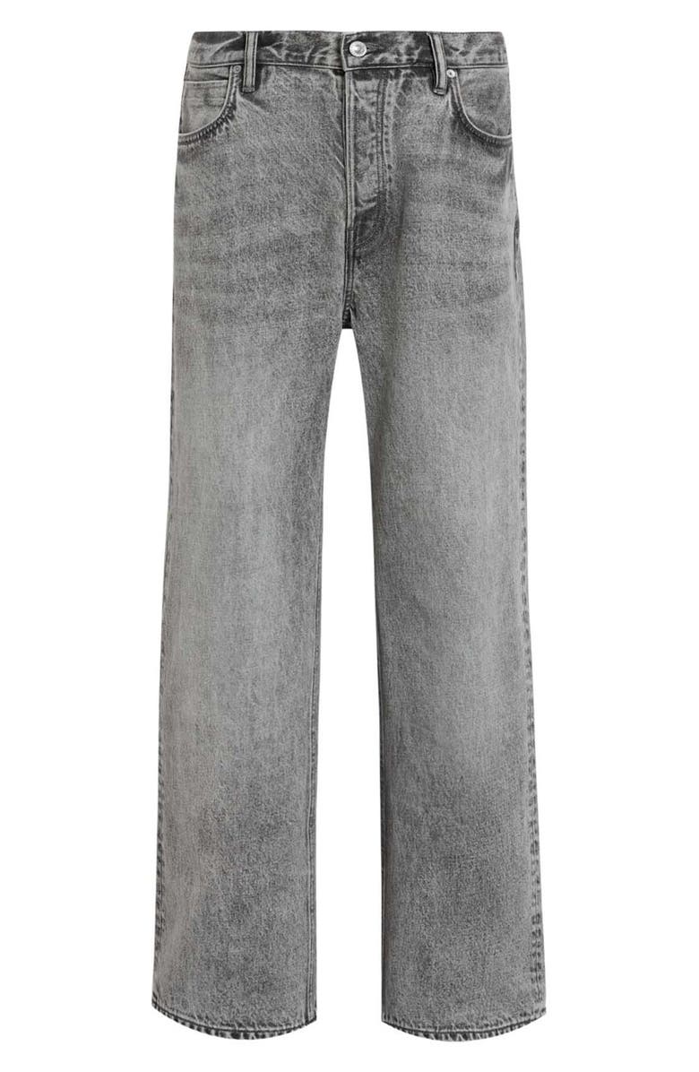 AllSaints Lenny Loose Fit Straight Leg Jeans, Alternate, color, Light Grey