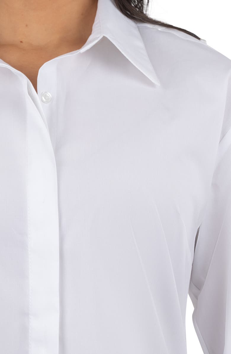 KUT from the Kloth Alara Fitted Cotton Button-Up Shirt, Alternate, color, 