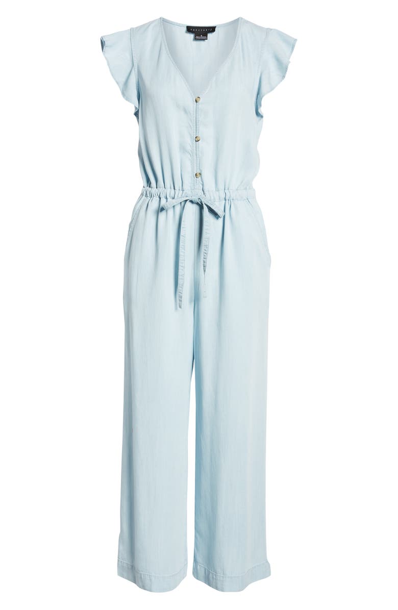 Sanctuary Mica Ruffle Sleeve Jumpsuit, Alternate, color,