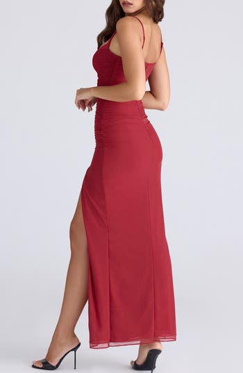 Lini Sleeveless Mesh Gown