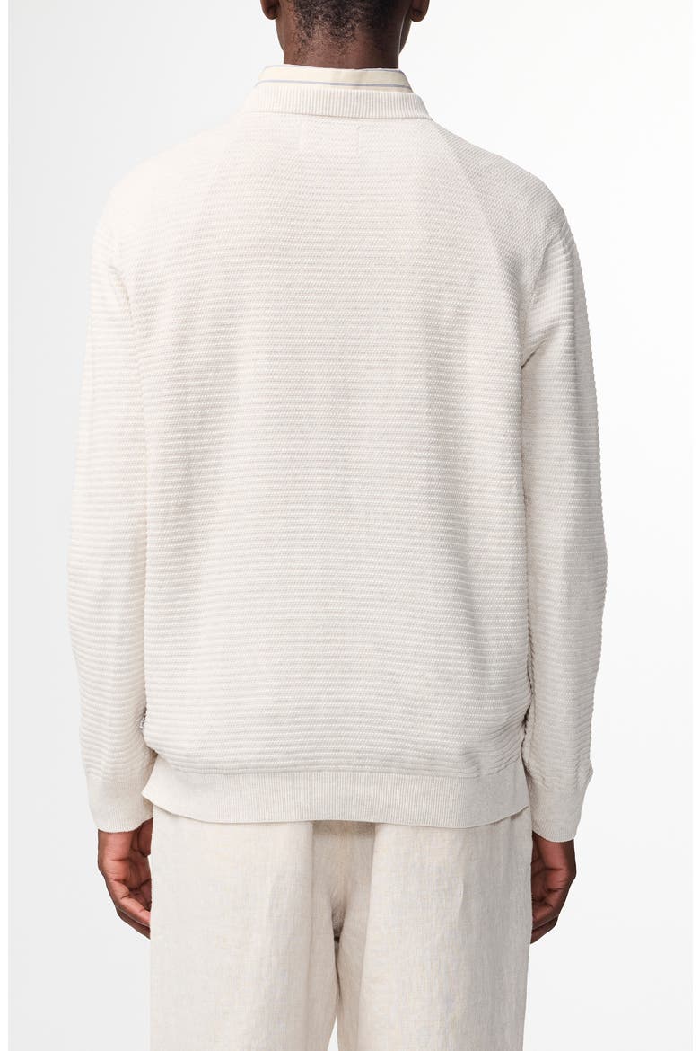 Fabian 6686 Organic Cotton Crewneck Sweater, Alternate, color, IVORY