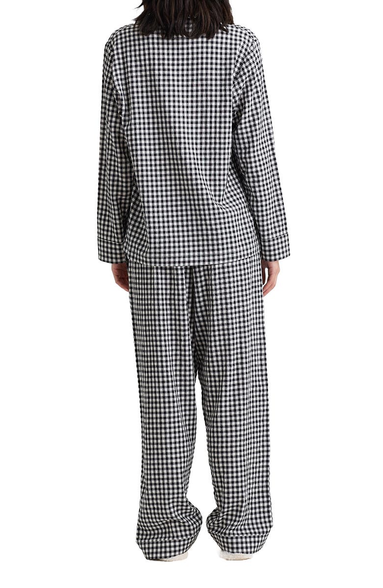 Papinelle Seersucker Gingham Cotton & Lenzing<sup>™</sup> EcoVero<sup>™</sup> Viscose Pajamas, Alternate, color,