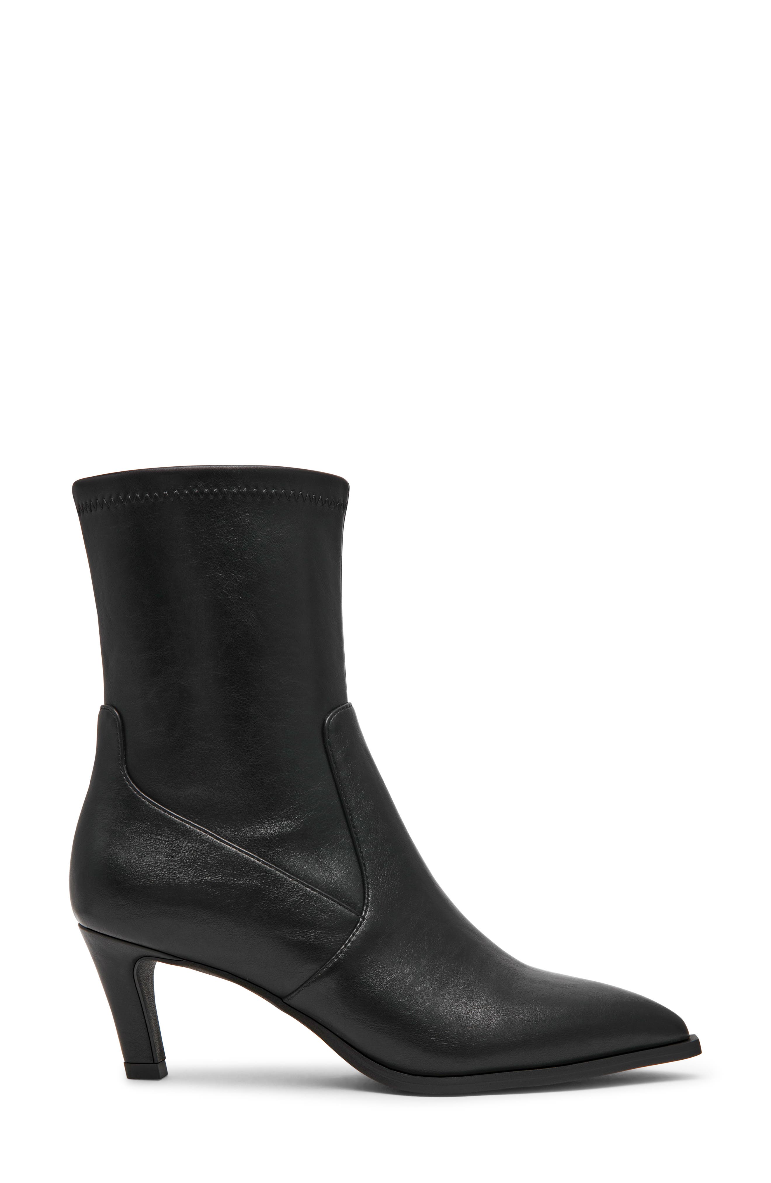 Hearda Pointed Toe Bootie, Alternate, color, BLACK