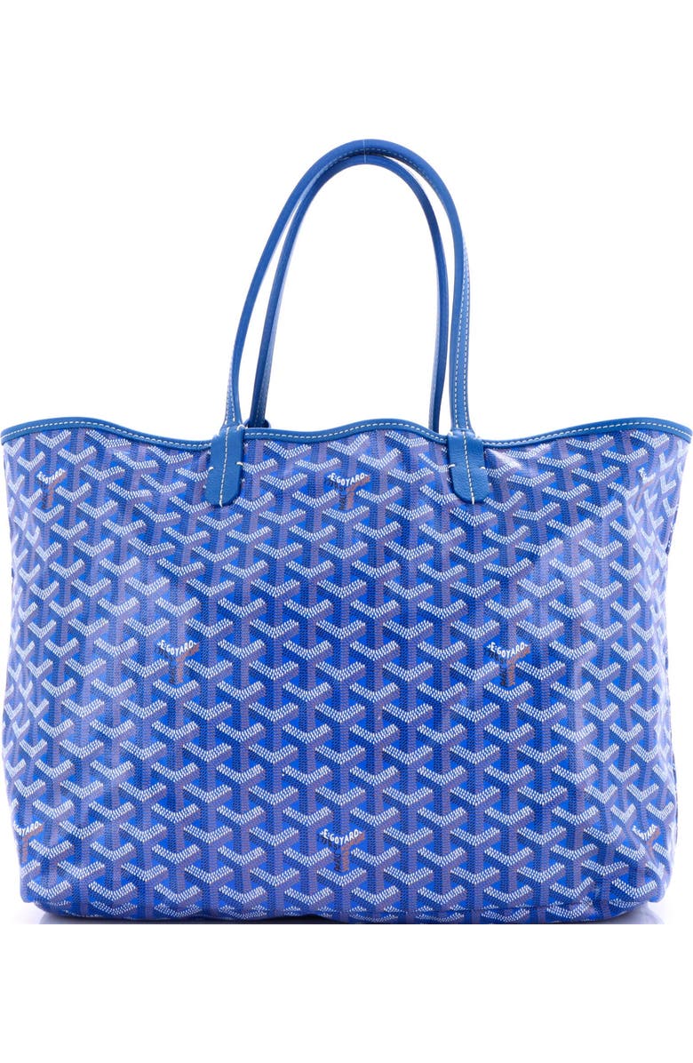 Pre-Owned Goyard Saint Louis Tote Coated Canvas PM, Main, color, Blue
