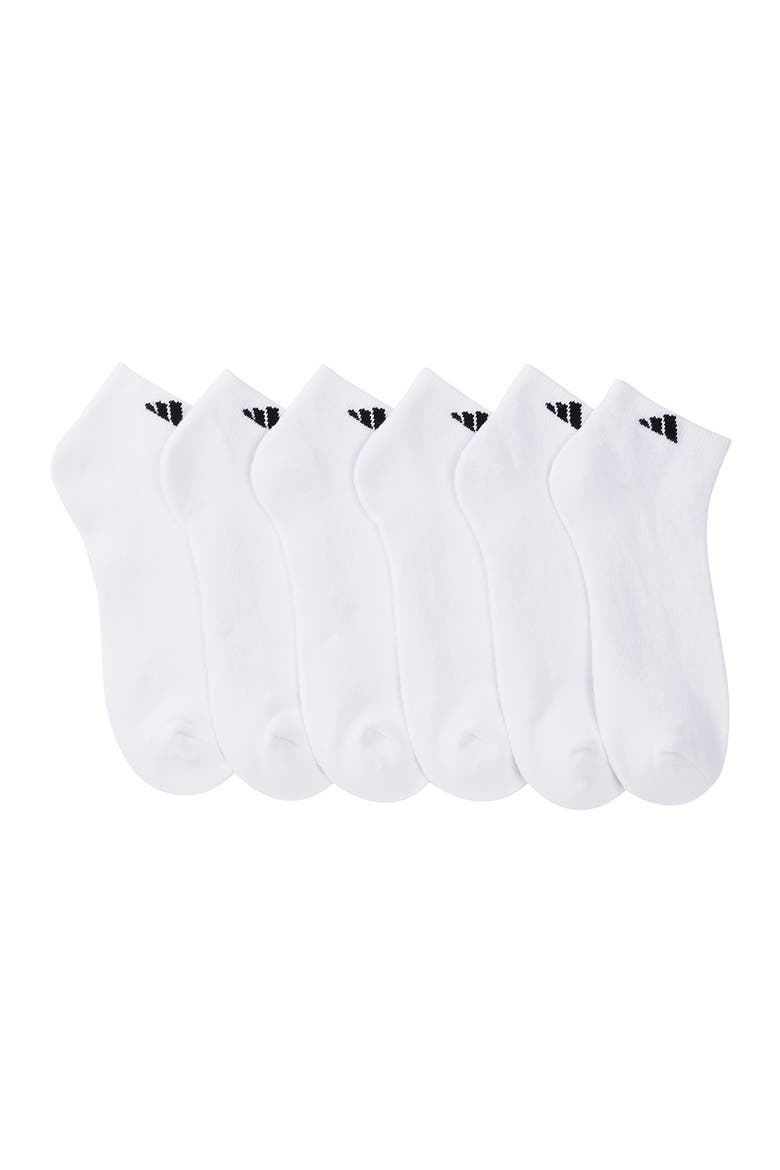 Athletic Low Cut Socks - Pack of 6, Main, color, WHITE
