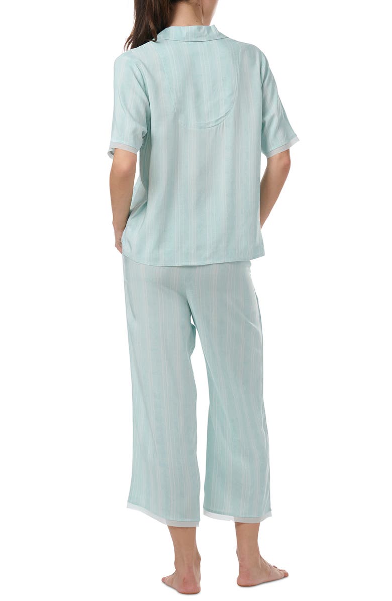 Splendid Notch Collar Pajamas, Alternate, color, Dashed Stripe