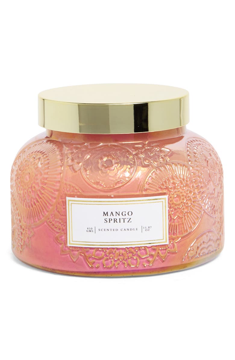 PORTOFINO CANDLES Mango Spritz Garden Jar Candle, Main, color,