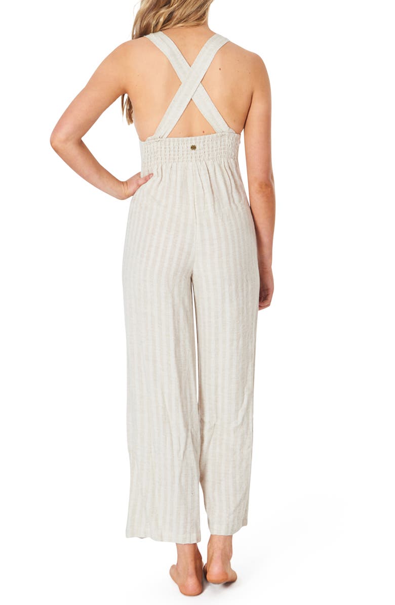 Rip Curl Surf Shack Stripe Jumpsuit, Alternate, color,