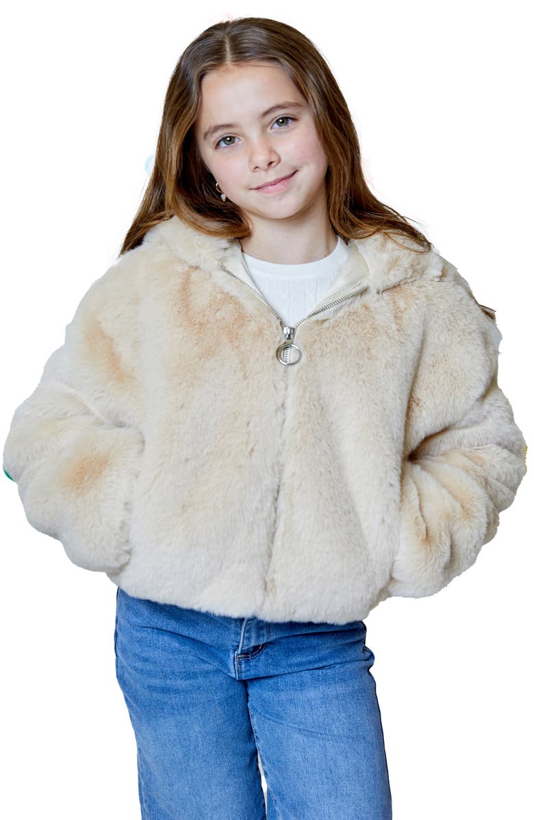 Design History Kids' Faux Fur Jacket (Big Kid0, Main, color, Tan