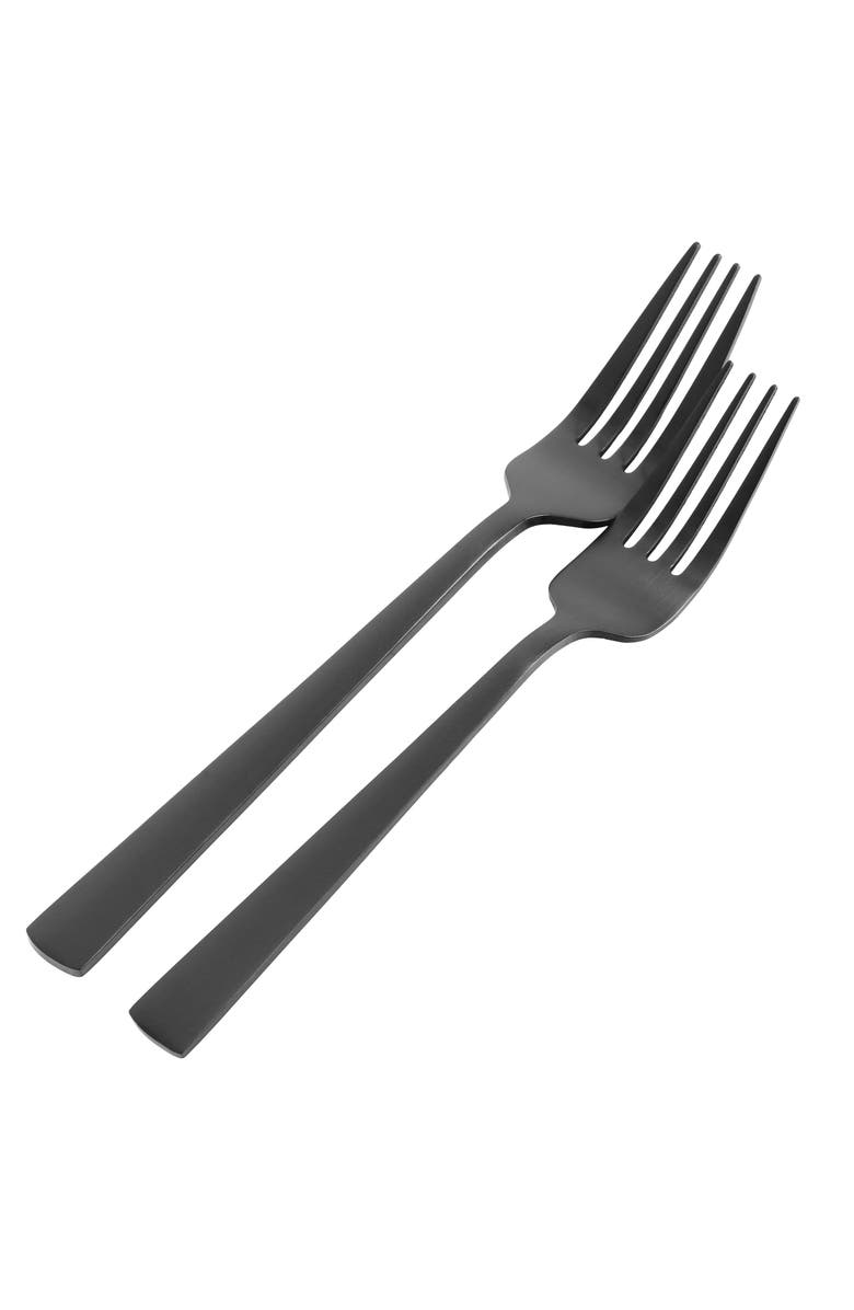 Gibson Elite Earlston 20 Piece Stainless Steel Flatware Set, Alternate, color, Black