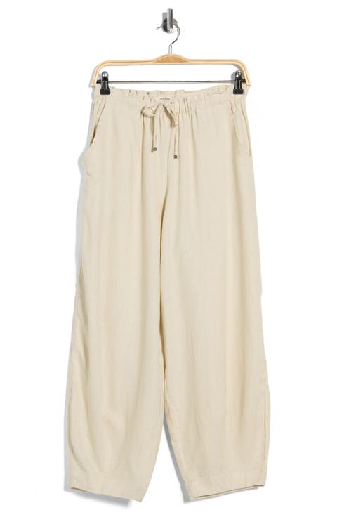 Cropped Drawstring Pants