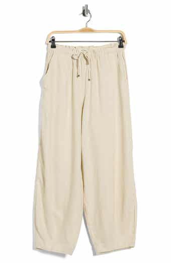 MAX STUDIO Cropped Drawstring Pants