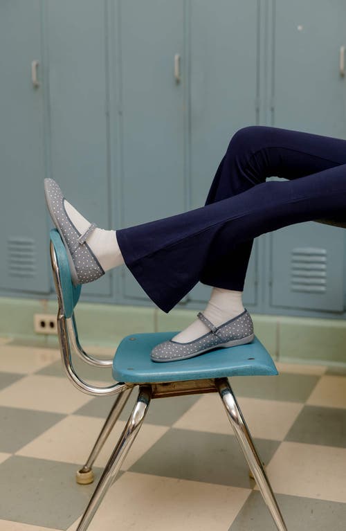 Mightly Organic Cotton Solid Flare Leggings In Navy