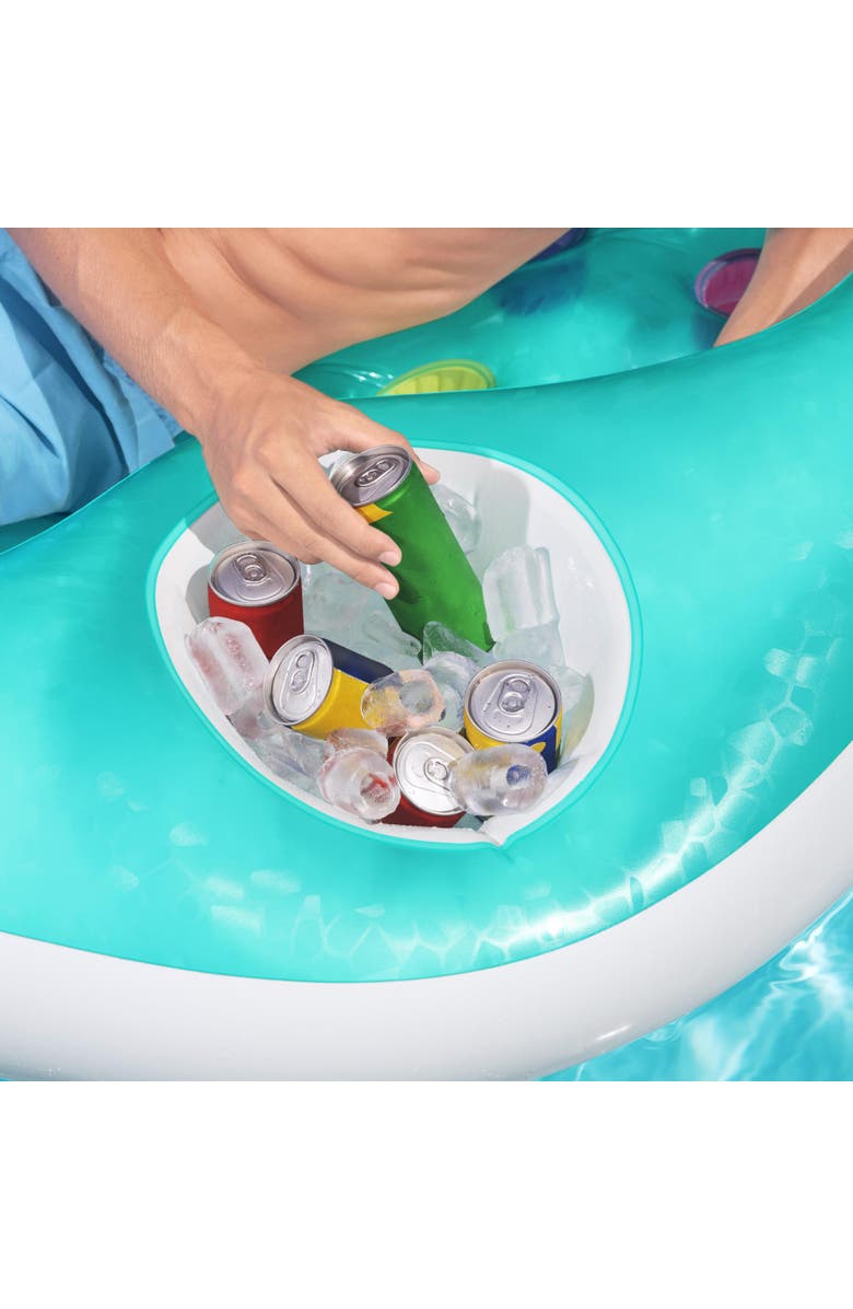 H2OGO! Double Designer Pool Lounge, Fits 2 Adults, Alternate, color, Multicolored