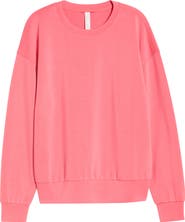 Zella Soft Luxe Boxy Crew Sweatshirt