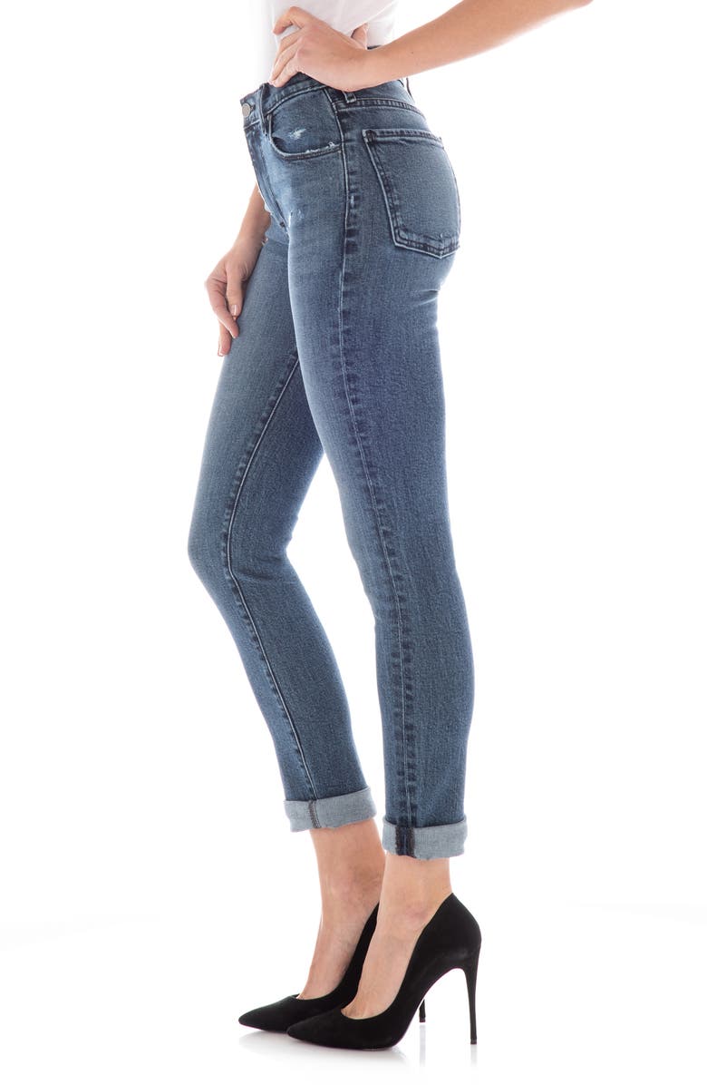 Fidelity Denim Oh Boy Distressed Boyfriend Jeans, Alternate, color, 