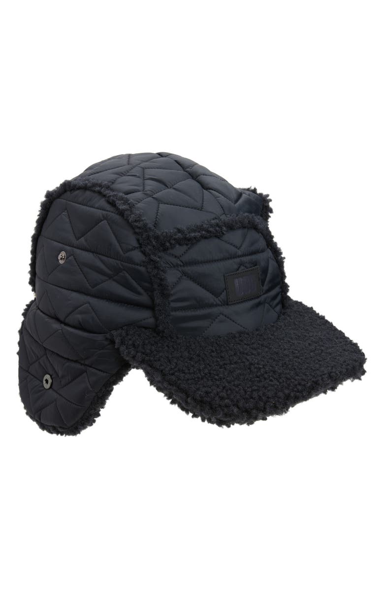UGG<sup>®</sup> Fluff Faux Shearling Trapper Hat, Alternate, color,