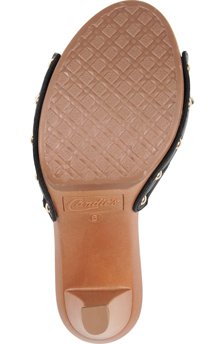Candie's Lucianna Platform Slide Sandal, Alternate, color, Black Fabric