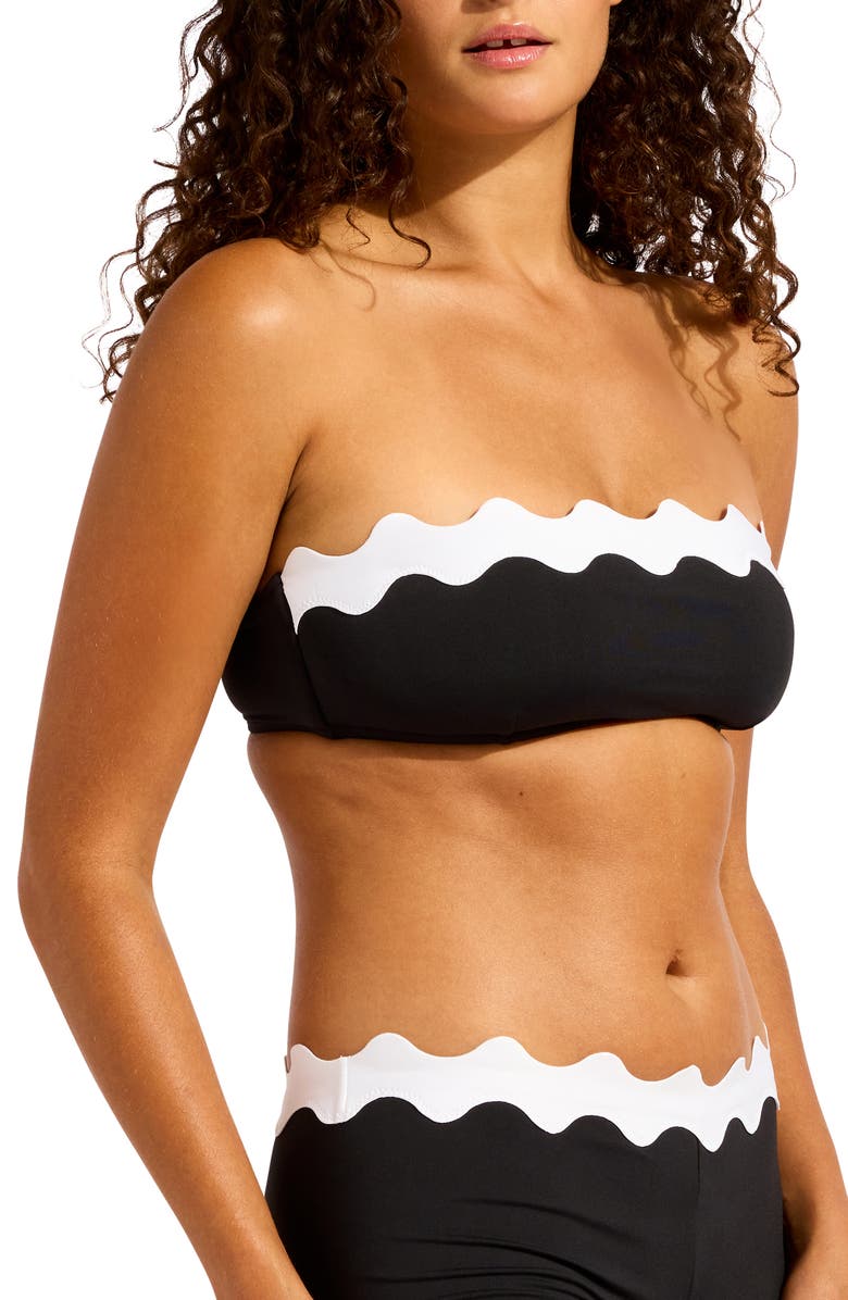 Seafolly Contrast Trim Bikini Top, Alternate, color, 