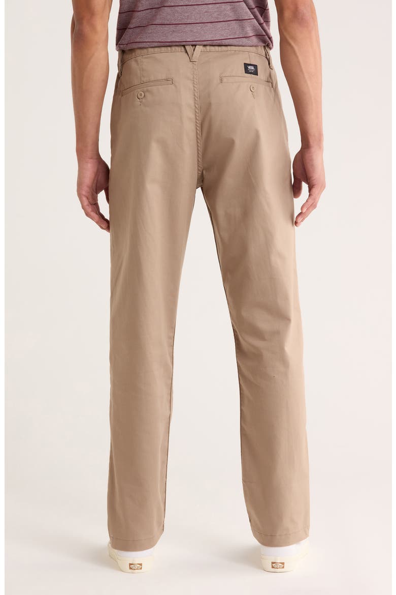 Authentic Relaxed Flat Front Stretch Chinos, Alternate, color, DESERT TAUPE