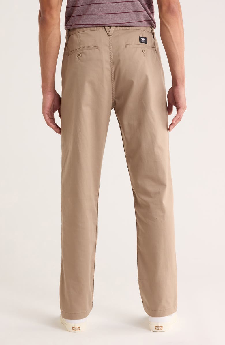 Vans Authentic Relaxed Flat Front Stretch Chinos, Alternate, color, Desert Taupe