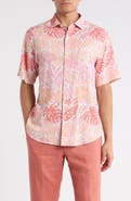 Tommy Bahama Falling Monstera Short Sleeve Button-Up Shirt
