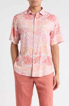 Tommy Bahama Falling Monstera Short Sleeve Button-Up Shirt