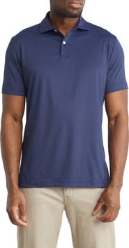 Peter Millar Crown Crafted Solid Short Sleeve Performance Polo