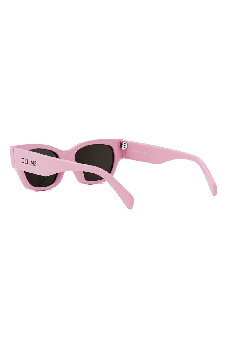 CELINE Monochroms 54mm Cat Eye Sunglasses, Alternate, color, Shiny Pink / Smoke