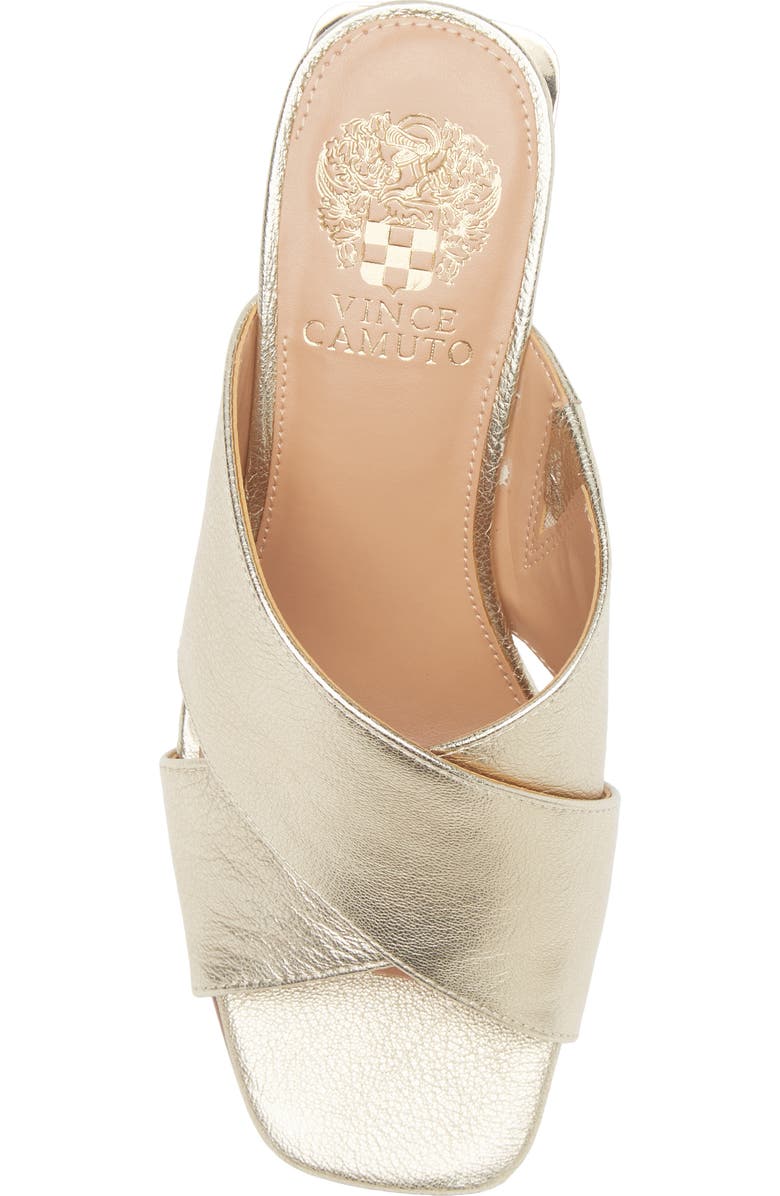 Vince Camuto Hemila Slide Sandal, Alternate, color, Light Gold