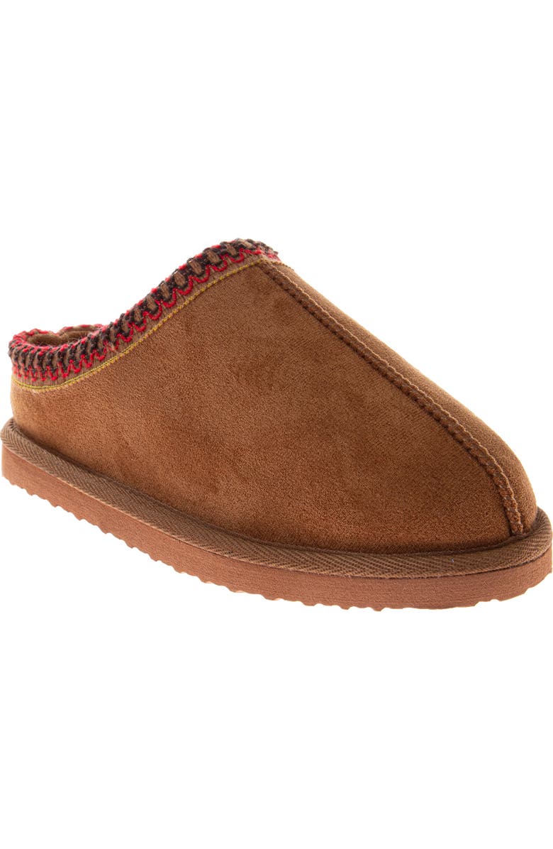 JOSMO Faux Fur Lined Slipper, Main, color, Chestnut