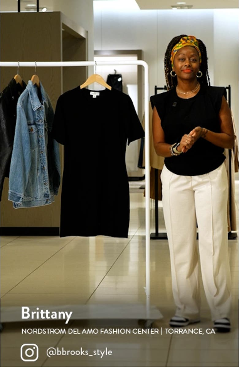 Seamed Organic Cotton T-Shirt Dress, sales video thumbnail