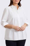 Foxcroft Beatrice Side Button Shirt