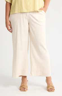 MAX STUDIO Twill Wide Leg Pants