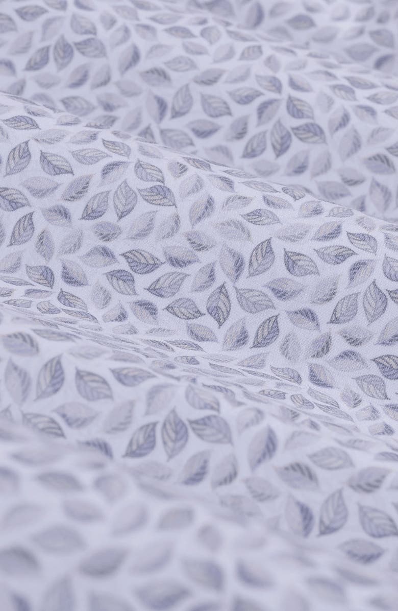 Bugatchi James OoohCotton<sup>®</sup> Leaf Print Button-Up Shirt, Alternate, color, Sand